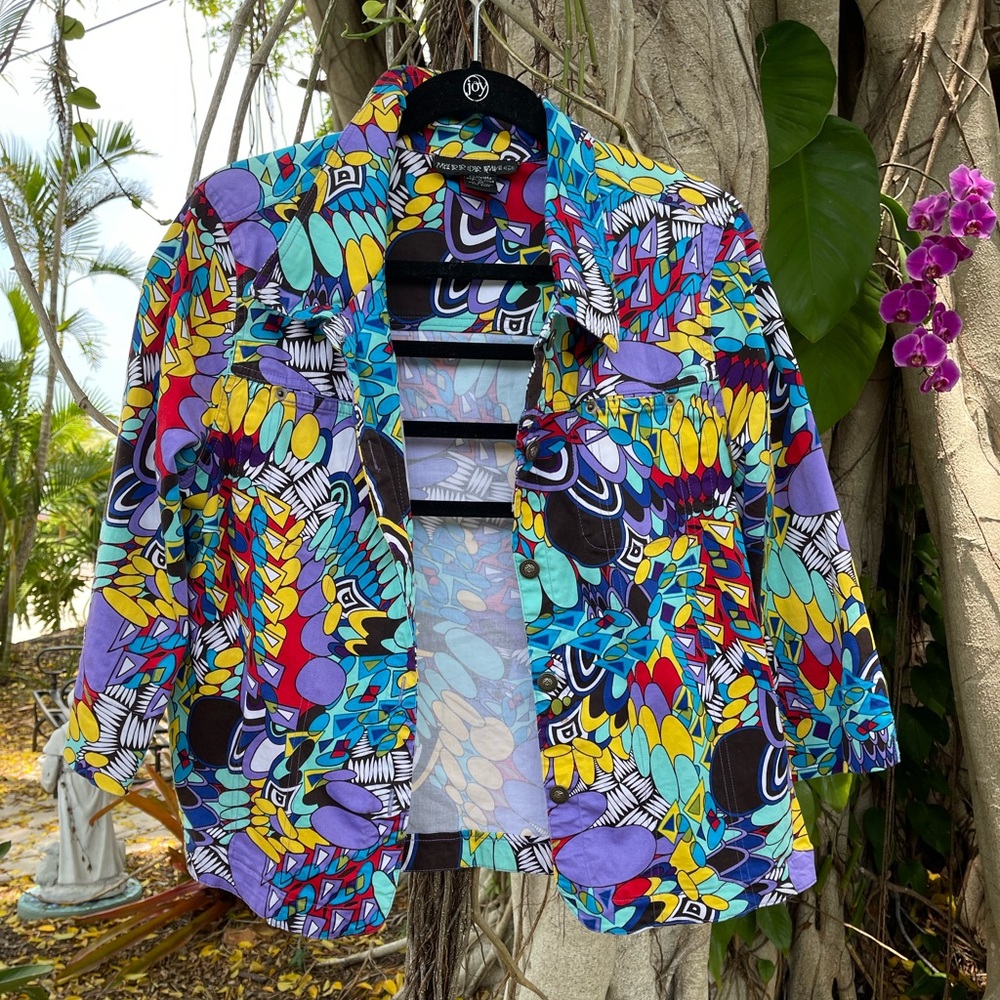 Multi colored casual jacket